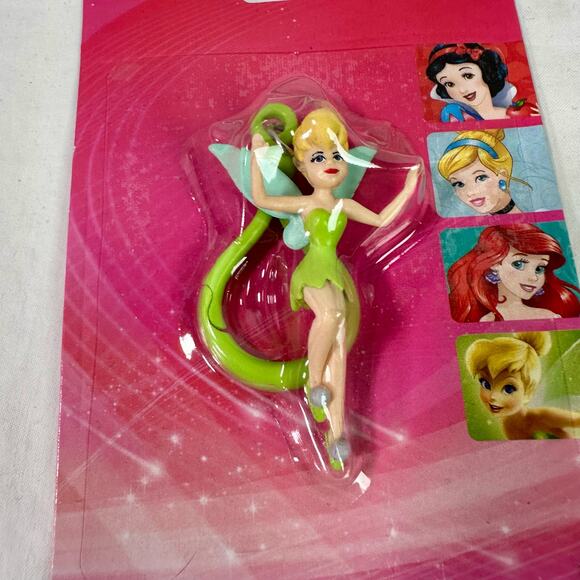 Set 4 Disney Princess Figural Bag Clips Cinderella Snow White Ariel Tinker Bell - Picture 4 of 7